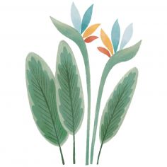Sticker Fleurs oiseau du paradis - Lilipinso