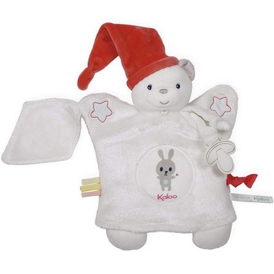 Doudou attache sucette marionnette Ourson crème Kaloo