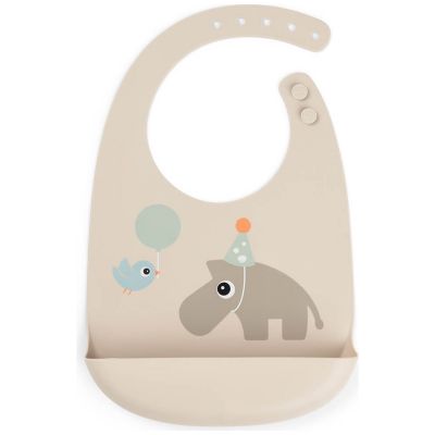 Bavoir silicone Celebration Sable