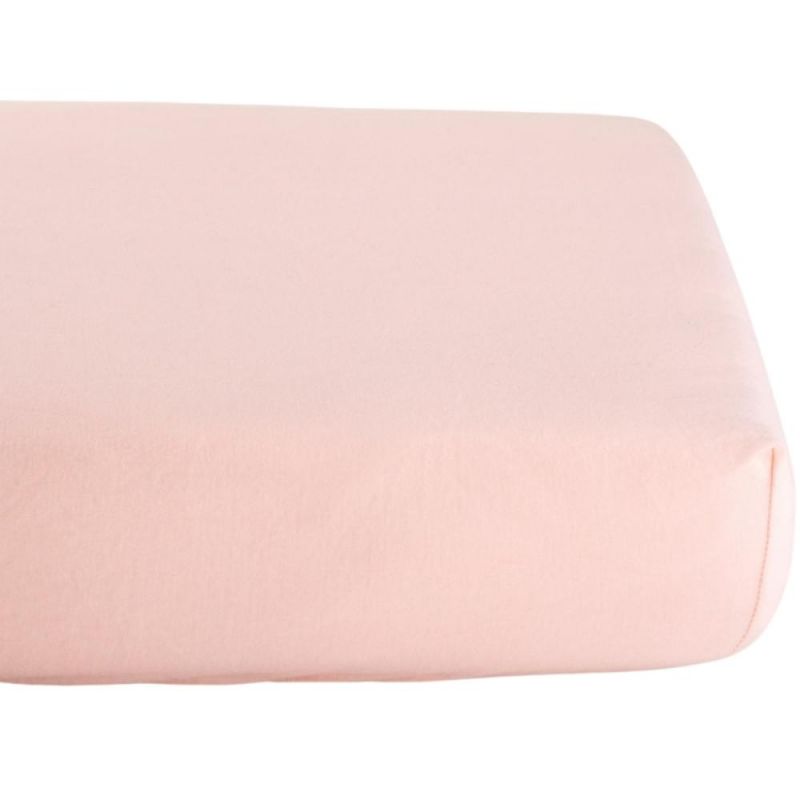 Drap housse en coton bio Rose nude (70 x 140 cm) Kadolis Produit 1 grande taille