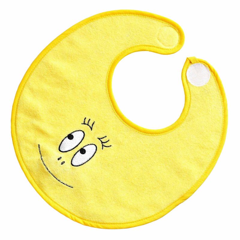 Bavoir naissance Barbidou jaune avec pouet Babycalin