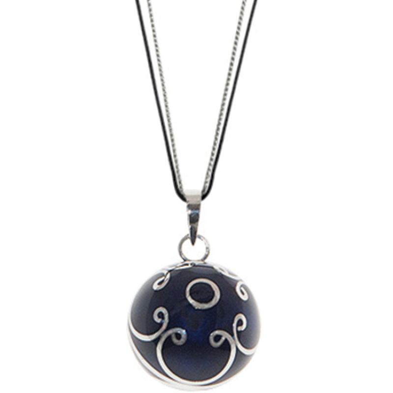 Bola sur cordon Bohème Color bleu marine (argent 925°) Nativee