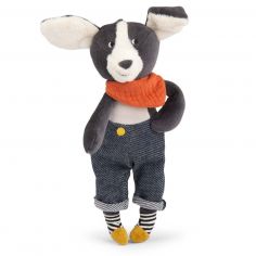 Peluche chien Puce bleu Puce et Pilou (26 cm) - Moulin Roty