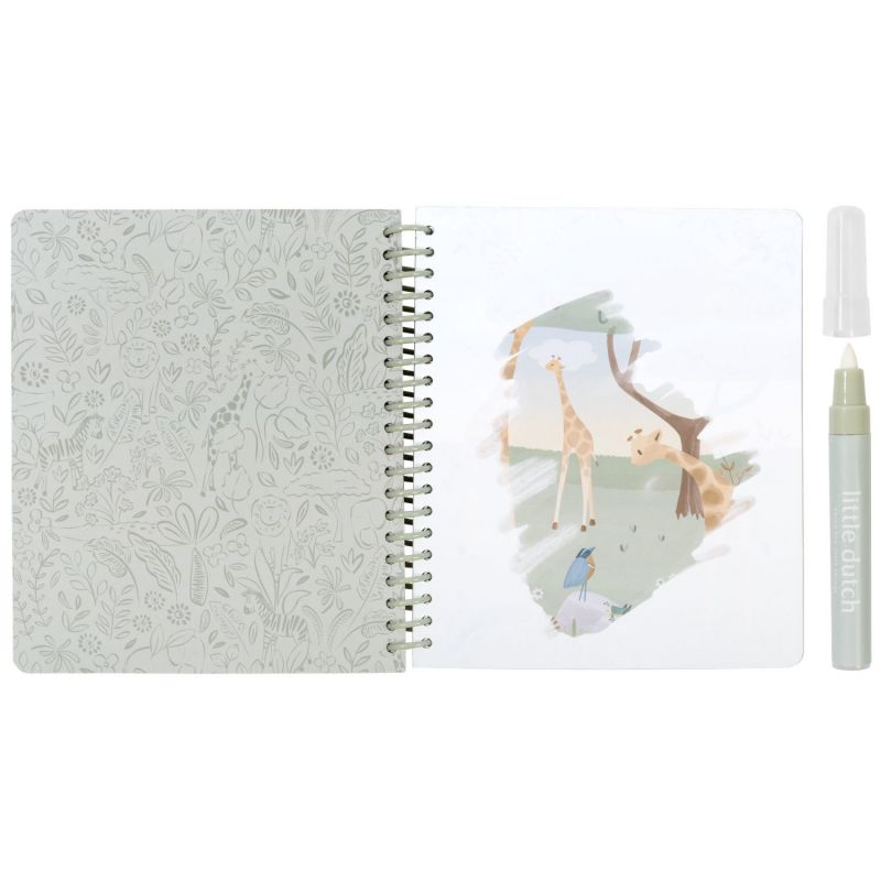 Cahier de coloriage à l'eau Rosa Safari Friends Little Dutch Produit 2