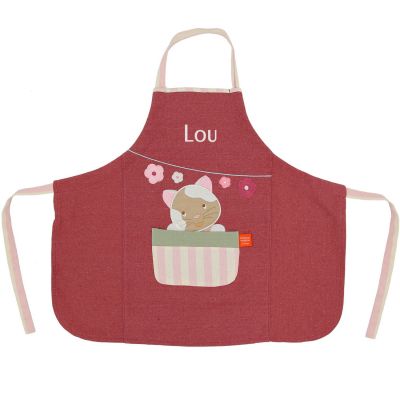 Tablier Les Copains d'abord Chat personnalisable (2-6 ans)