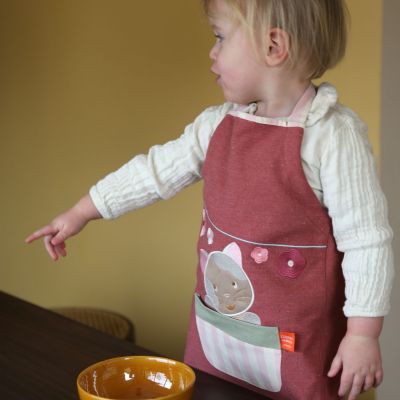Tablier Les Copains d'abord Chat personnalisable (2-6 ans)