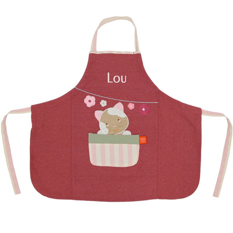 Tablier Les Copains d'abord Chat personnalisable (2-6 ans) L'oiseau bateau Produit 1