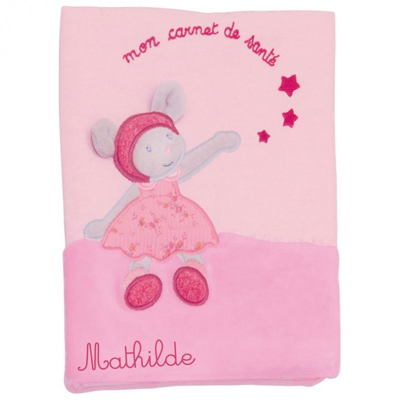Protège carnet de santé personnalisable Lila Moulin Roty