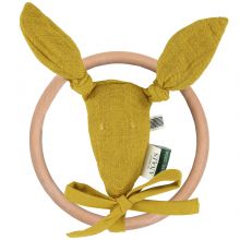 Hochet anneau kangourou Bliss Mustard  par Trixie