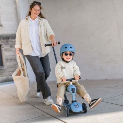 Porteur évolutif Highwaykick 1 Push and Go Steel - Reconditionné