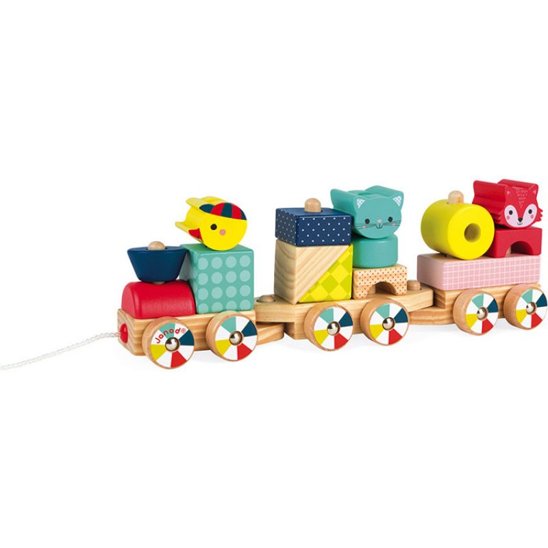 Train de construction Baby Forest Janod