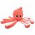 Variation Orange, noir, blanc du produit Peluche Pieuvre maman et bébé Les Ptipotos Corail (50 cm) de la marque Les Déglingos