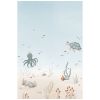 Papier peint panoramique Fonds marins pieuvre et tortue (2m x 3m) Lilipinso Produit 1