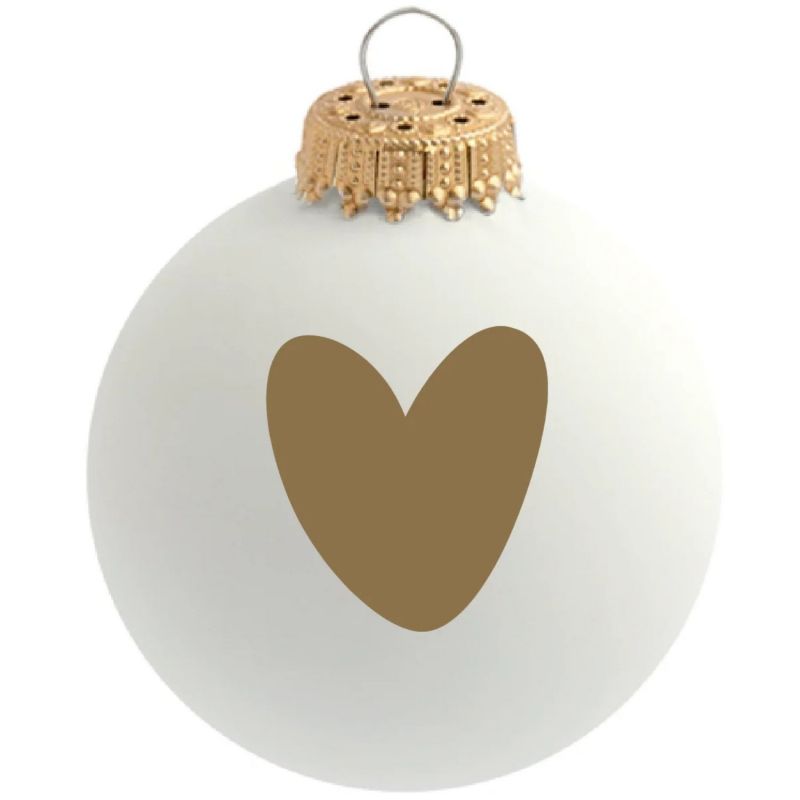 Boule de Noël Coeur doré (personnalisable) Baubels Produit 3