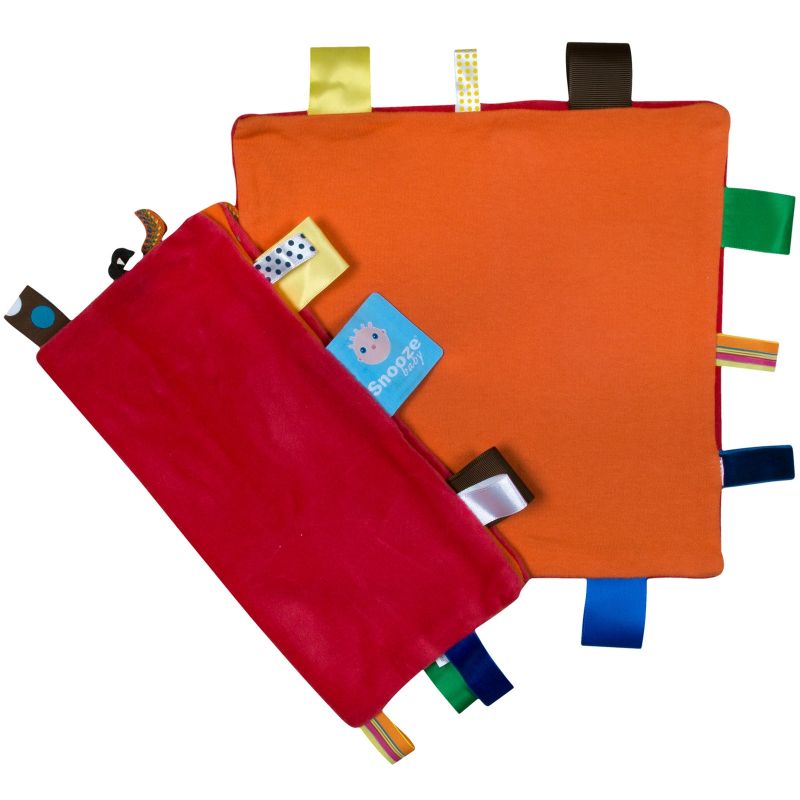 Doudou bébé Sweet dreaming orange et rouge Snoozebaby