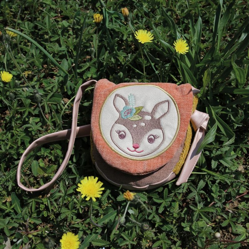 Sac bandoulière enfant Tchikis 3 Mme Faon L'oiseau bateau Ambiance 2