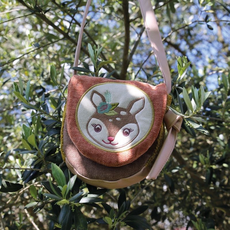 Sac bandoulière enfant Tchikis 3 Mme Faon L'oiseau bateau Ambiance 3