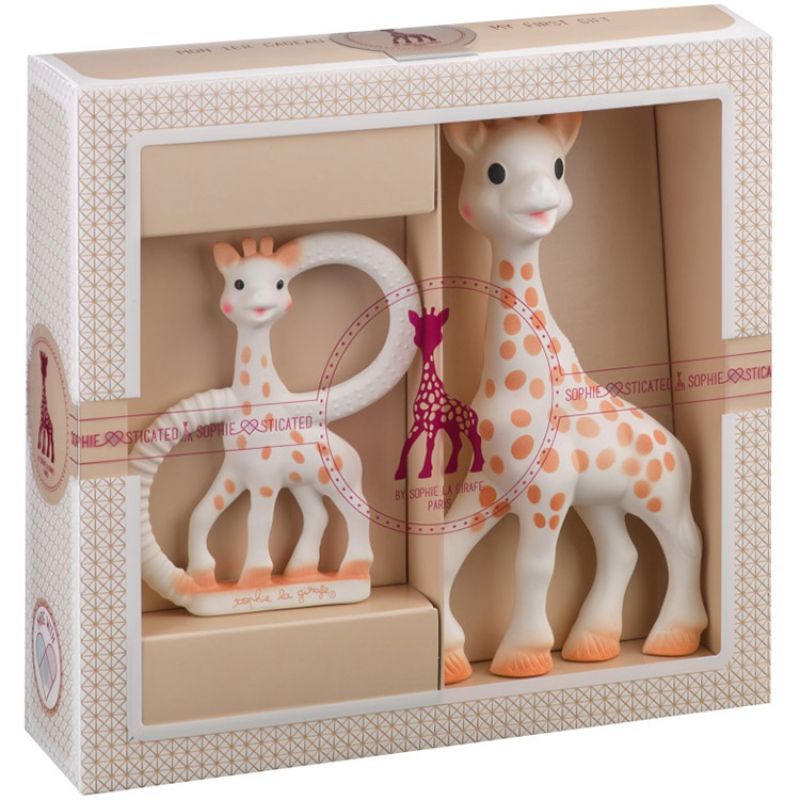 Coffret cadeau Sophiesticated hochet + jouet de dentition Sophie la girafe Packaging 1 grande taille