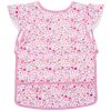 Bavoir intégral en tissu imperméable souple liberty rose et framboise BB & Co Produit 1