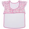 Bavoir intégral en tissu imperméable souple liberty rose et framboise BB & Co Produit 2