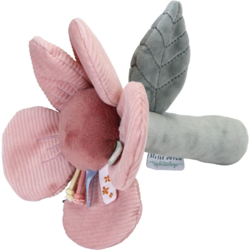 Hochet peluche Fleur  Flowers & Butterflies Little Dutch