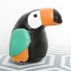 Hochet Jean le toucan Tiny Friends (9,5 x 8 cm)  par Little Big Friends