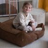 Pouf Ottoman Square Toffee velours côtelé  par Wigiwama