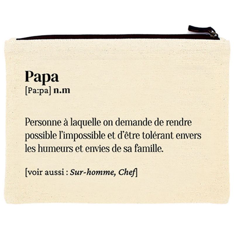 Pochette en coton bio Papa Hindbag