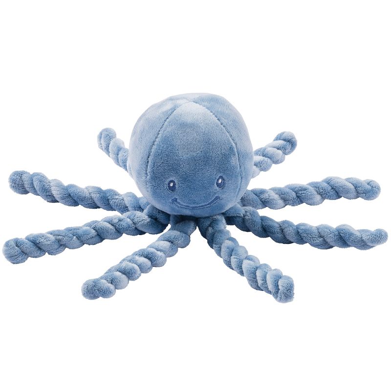 Peluche pieuvre Lapidou bleu (23 cm) Nattou