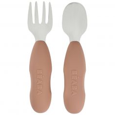 Lot de 2 précouverts inox Pralin - Béaba
