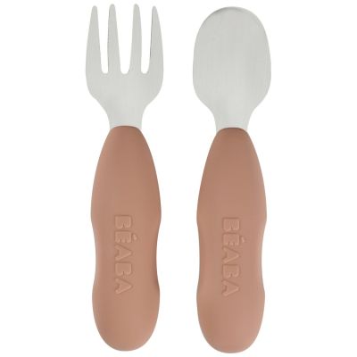 Lot de 2 précouverts inox Pralin Béaba