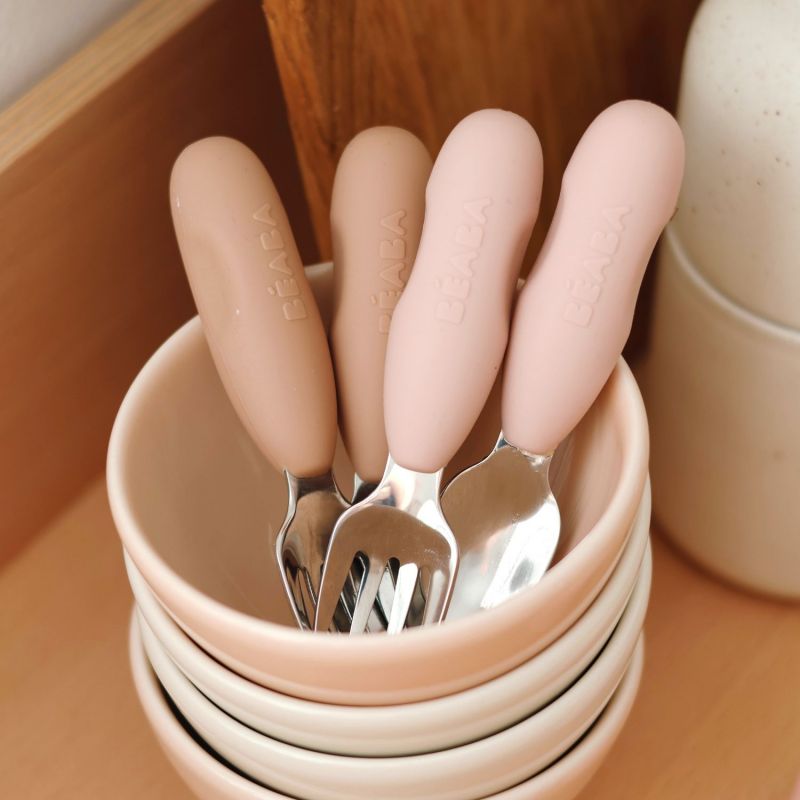 Lot de 2 précouverts inox Pralin Béaba Ambiance 2