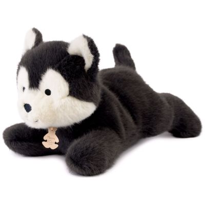 Peluche LES P'TITS RELAX Loup gris (22 cm)