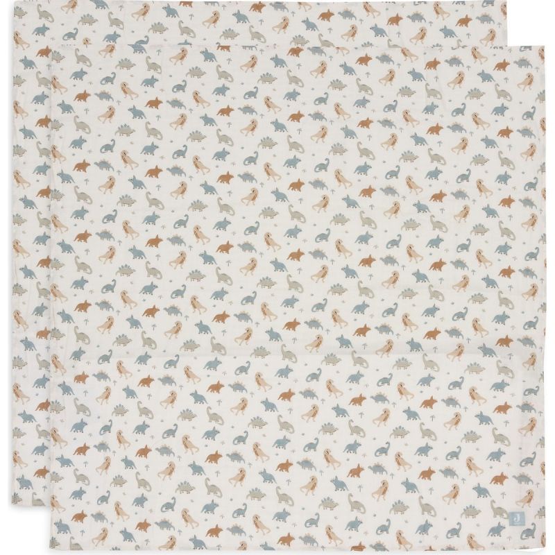 Lot de 2 maxi-langes en coton Roarsome (115 x 115 cm) Jollein Produit 1 grande taille