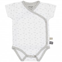 Body manches courtes Lovely Grey (4-6 mois)  par Snoozebaby
