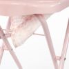 Chaise haute pour poupée Tom Vichy rosa  par Pasito a pasito