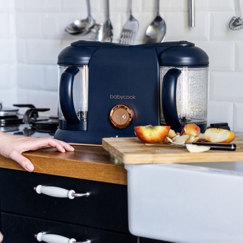 Robot cuiseur Babycook DUO Night Blue Béaba Ambiance 2