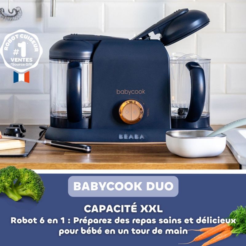 Robot cuiseur Babycook DUO Night Blue Béaba Ambiance 9