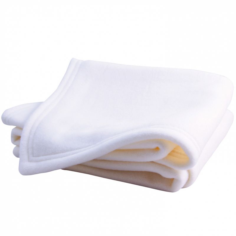 Couverture polaire Polex écru Doux Nid (75 x 100 cm) Domiva