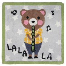 Tapis enfant ours Lalala (70 x 70 cm)  par Nattiot