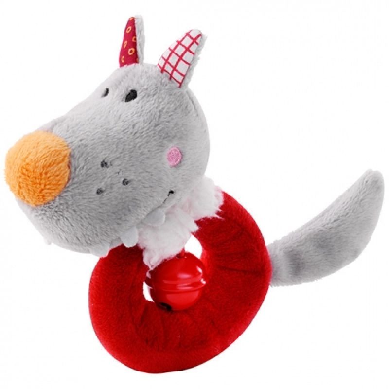 Hochet anneau Nicolas le loup (19 cm) Lilliputiens