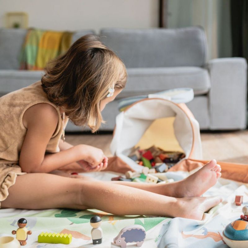 Sac de rangement et tapis de jeu 2 en 1 Soo Zoo Play&Go Ambiance 6