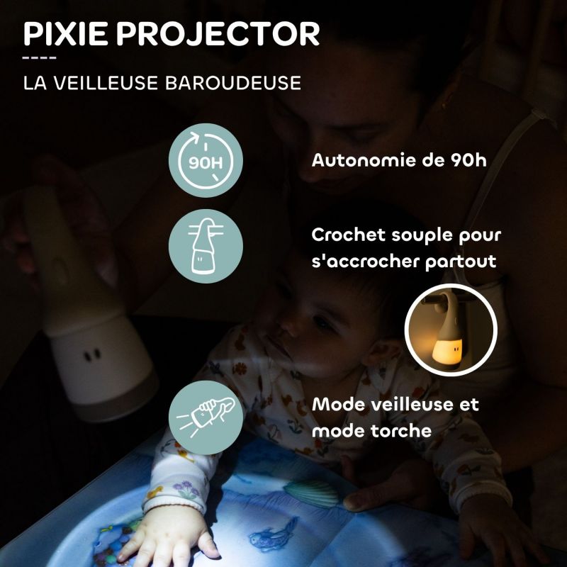 Veilleuse évolutive 2 en 1 Pixie Torch argile Béaba Ambiance 7