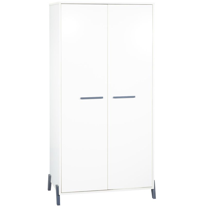 Armoire 2 portes Joy gris Baby Price