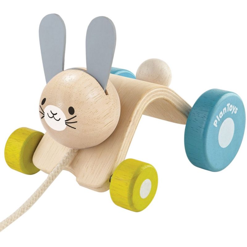 Lapin sautillant à tirer Plan Toys Produit 1 grande taille