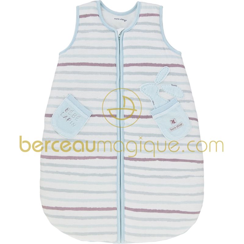 Gigoteuse 0-6 mois Aquarelle bleue (67 cm) Sucre d'orge