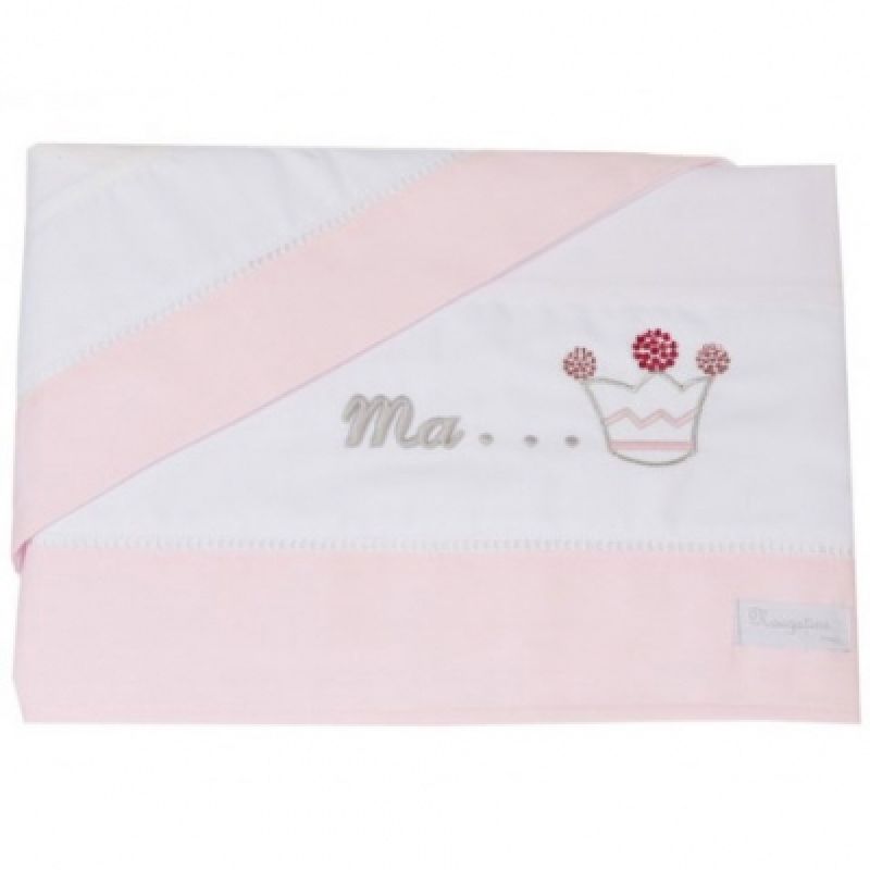 Parure de lit drap + taie d'oreiller Princesse (120 x 180 cm) Maison Nougatine