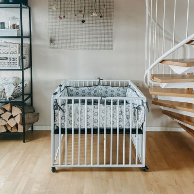 Drap housse pour matelas Moritz Grey (89 x 85 cm)