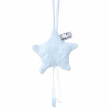 Etoile décorative à suspendre Cable Uni bleu ciel  par Baby's Only