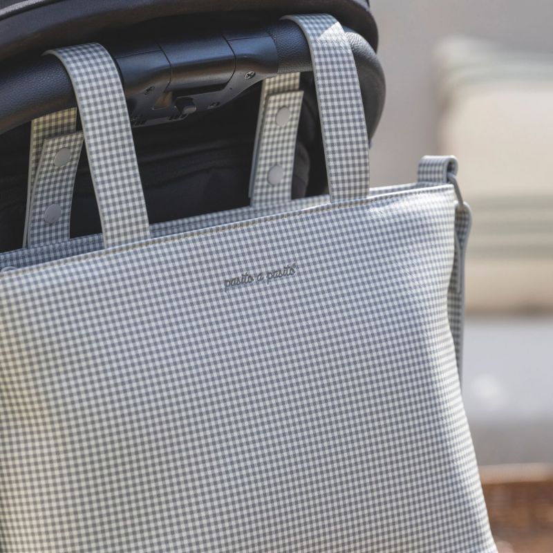 Sac Crossbody Little Bloom Vichy Gris Pasito a pasito Ambiance 9